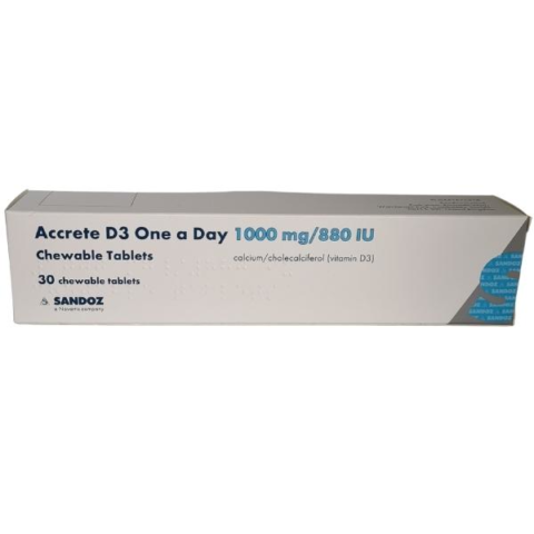 Accrete D3 One-A-Day Chewable Tablets